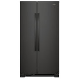 Whirlpool WRS312SNHB Side by Side Refrigerator, 33 inch Width, Optional Ice Maker (Special Order), 21.7 cu. ft. Capacity, Black colour