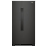 Whirlpool WRS312SNHB Side by Side Refrigerator, 33 inch Width, Optional Ice Maker (Special Order), 21.7 cu. ft. Capacity, Black colour