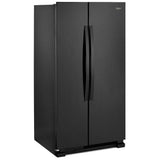 Whirlpool WRS312SNHB Side by Side Refrigerator, 33 inch Width, Optional Ice Maker (Special Order), 21.7 cu. ft. Capacity, Black colour