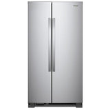 Whirlpool WRS312SNHM Side by Side Refrigerator, 33 inch Width, Optional Ice Maker (Special Order), 21.7 cu. ft. Capacity, Stainless Steel colour
