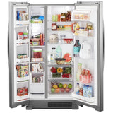 Whirlpool WRS312SNHM Side by Side Refrigerator, 33 inch Width, Optional Ice Maker (Special Order), 21.7 cu. ft. Capacity, Stainless Steel colour