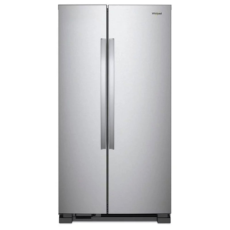 Whirlpool WRS312SNHM Side by Side Refrigerator, 33 inch Width, Optional Ice Maker (Special Order), 21.7 cu. ft. Capacity, Stainless Steel colour