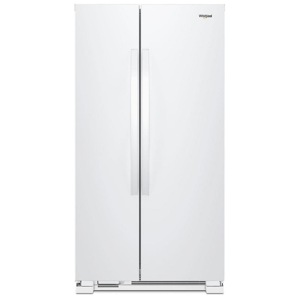 Whirlpool WRS312SNHW Side by Side Refrigerator, 33 inch Width, Optional Ice Maker (Special Order), 21.7 cu. ft. Capacity, White colour