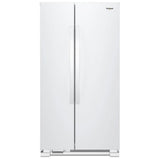 Whirlpool WRS312SNHW Side by Side Refrigerator, 33 inch Width, Optional Ice Maker (Special Order), 21.7 cu. ft. Capacity, White colour