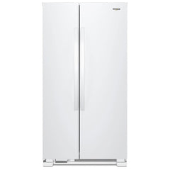 Whirlpool WRS312SNHW Side by Side Refrigerator, 33 inch Width, Optional Ice Maker (Special Order), 21.7 cu. ft. Capacity, White colour