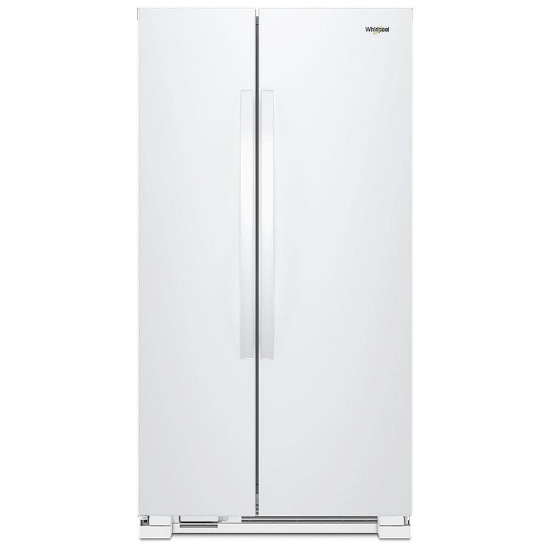 Whirlpool WRS312SNHW Side by Side Refrigerator, 33 inch Width, Optional Ice Maker (Special Order), 21.7 cu. ft. Capacity, White colour