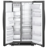 Whirlpool WRS321SDHB Side by Side Refrigerator, 33 inch Width, Ice Dispenser (Thru Door), Water Dispenser (Exterior), 21.4 cu. ft. Capacity, Black colour