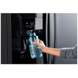 Whirlpool WRS321SDHB Side by Side Refrigerator, 33 inch Width, Ice Dispenser (Thru Door), Water Dispenser (Exterior), 21.4 cu. ft. Capacity, Black colour