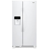 Whirlpool WRS321SDHW Side by Side Refrigerator, 33 inch Width, Ice Dispenser (Thru Door), Water Dispenser (Exterior), 21.4 cu. ft. Capacity, White colour