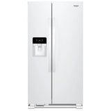 Whirlpool WRS321SDHW Side by Side Refrigerator, 33 inch Width, Ice Dispenser (Thru Door), Water Dispenser (Exterior), 21.4 cu. ft. Capacity, White colour