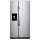 Whirlpool WRS321SDHZ Side by Side Refrigerator, 33 inch Width, Ice Dispenser (Thru Door), Water Dispenser (Exterior), 21.4 cu. ft. Capacity, Stainless Steel colour
