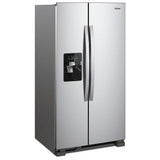 Whirlpool WRS321SDHZ Side by Side Refrigerator, 33 inch Width, Ice Dispenser (Thru Door), Water Dispenser (Exterior), 21.4 cu. ft. Capacity, Stainless Steel colour