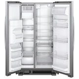 Whirlpool WRS321SDHZ Side by Side Refrigerator, 33 inch Width, Ice Dispenser (Thru Door), Water Dispenser (Exterior), 21.4 cu. ft. Capacity, Stainless Steel colour
