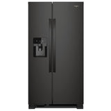 Whirlpool WRS325SDHB Side by Side Refrigerator, 36 inch Width, Ice Dispenser (Thru Door), Water Dispenser (Exterior), 25 cu. ft. Capacity, Black colour