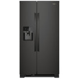 Whirlpool WRS325SDHB Side by Side Refrigerator, 36 inch Width, Ice Dispenser (Thru Door), Water Dispenser (Exterior), 25 cu. ft. Capacity, Black colour