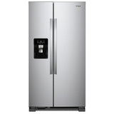 Whirlpool WRS325SDHZ Side by Side Refrigerator, 36 inch Width, Ice Dispenser (Thru Door), Water Dispenser (Exterior), 25 cu. ft. Capacity, Stainless Steel colour
