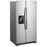 Whirlpool WRS325SDHZ Side by Side Refrigerator, 36 inch Width, Ice Dispenser (Thru Door), Water Dispenser (Exterior), 25 cu. ft. Capacity, Stainless Steel colour