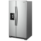 Whirlpool WRS325SDHZ Side by Side Refrigerator, 36 inch Width, Ice Dispenser (Thru Door), Water Dispenser (Exterior), 25 cu. ft. Capacity, Stainless Steel colour