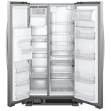 Whirlpool WRS325SDHZ Side by Side Refrigerator, 36 inch Width, Ice Dispenser (Thru Door), Water Dispenser (Exterior), 25 cu. ft. Capacity, Stainless Steel colour