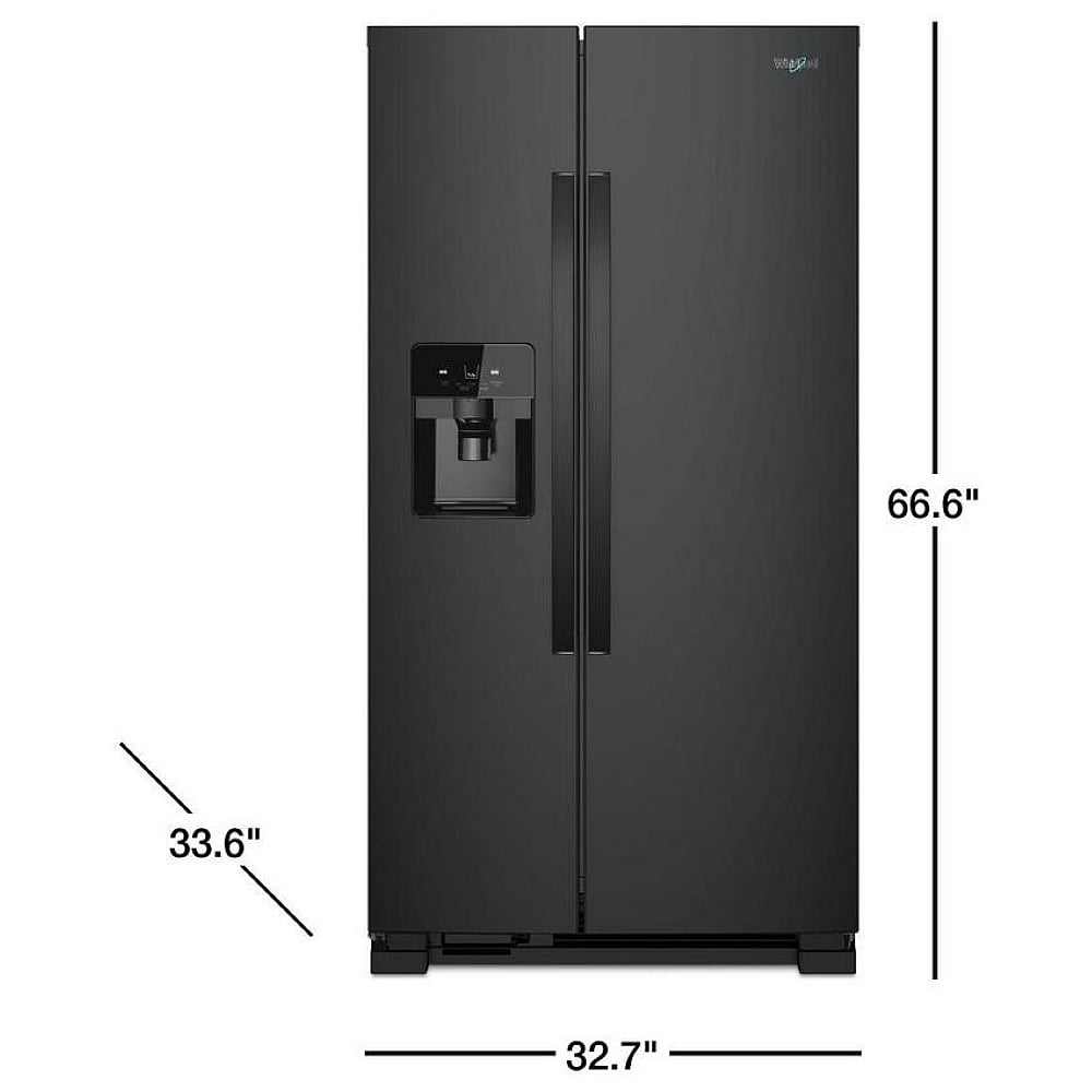 Whirlpool WRS331SDHB Side by Side Refrigerator