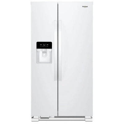 Whirlpool WRS331SDHW Side by Side Refrigerator, 33 inch Width, Ice Dispenser (Thru Door), Water Dispenser (Exterior), 21.4 cu. ft. Capacity, White colour