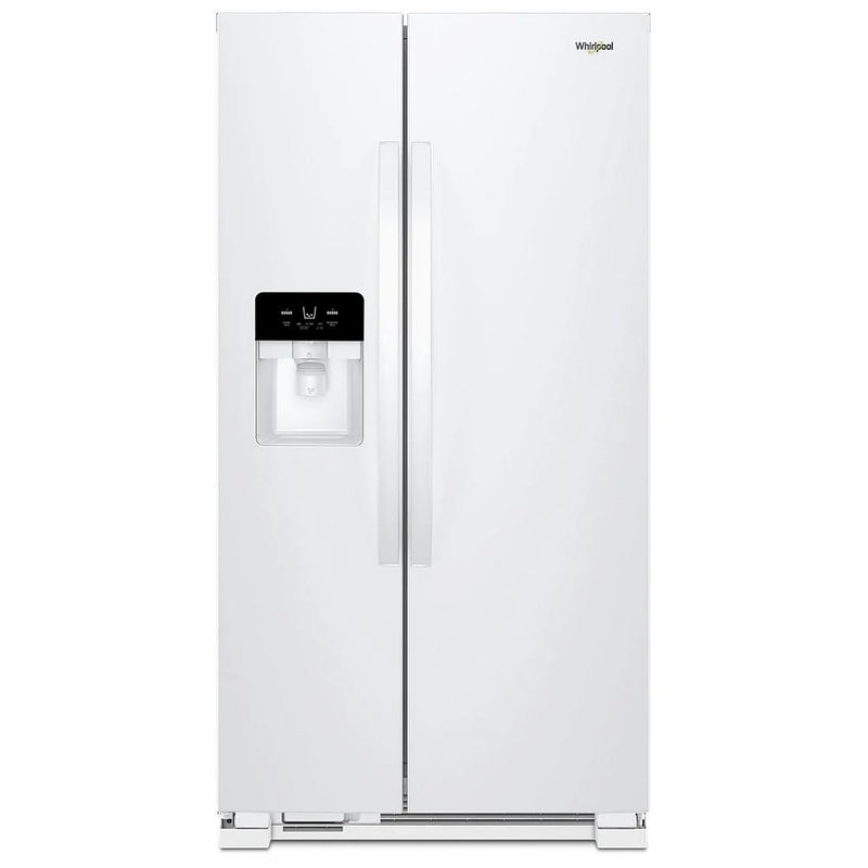 Whirlpool WRS331SDHW Side by Side Refrigerator, 33 inch Width, Ice Dispenser (Thru Door), Water Dispenser (Exterior), 21.4 cu. ft. Capacity, White colour