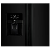 Whirlpool WRS335SDHB Side by Side Refrigerator, 36 inch Width, Ice Dispenser (Thru Door), Water Dispenser (Exterior), 25.5 cu. ft. Capacity, Black colour