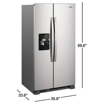 Whirlpool WRS335SDHM Side by Side Refrigerator