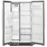 Whirlpool WRS335SDHM Side by Side Refrigerator, 36 inch Width, Ice Dispenser (Thru Door), Water Dispenser (Exterior), 25.5 cu. ft. Capacity, ENERGY STAR Certified, Stainless Steel colour