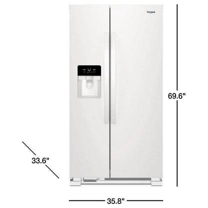 Whirlpool WRS335SDHW Side by Side Refrigerator