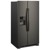 Whirlpool WRS555SIHV Side by Side Refrigerator, 36 inch Width, Ice Dispenser (Thru Door), Water Dispenser (Exterior), 24.5 cu. ft. Capacity, Black Stainless Steel colour