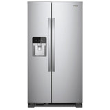 Whirlpool WRS555SIHZ Side by Side Refrigerator, 36 inch Width, Ice Dispenser (Thru Door), Water Dispenser (Exterior), 24.5 cu. ft. Capacity, Stainless Steel colour
