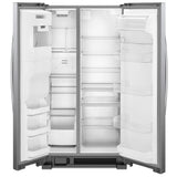 Whirlpool WRS555SIHZ Side by Side Refrigerator, 36 inch Width, Ice Dispenser (Thru Door), Water Dispenser (Exterior), 24.5 cu. ft. Capacity, Stainless Steel colour