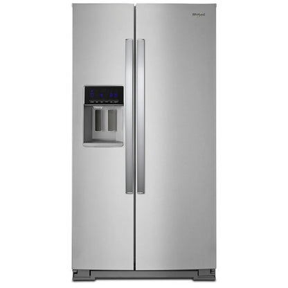 Whirlpool WRS571CIHZ Side by Side Refrigerator, 36 inch Width, Counter Depth, 20.5 cu. ft. Capacity, Water Dispenser (Exterior), Ice Dispenser (Thru Door), Stainless Steel colour