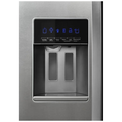 Whirlpool WRS571CIHZ Side by Side Refrigerator, 36 inch Width, Counter Depth, 20.5 cu. ft. Capacity, Water Dispenser (Exterior), Ice Dispenser (Thru Door), Stainless Steel colour