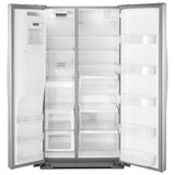 Whirlpool WRS588FIHZ Side by Side Refrigerator, 36 inch Width, 28.5 cu. ft. Capacity, Water Dispenser (Exterior), Ice Dispenser (Thru Door), Stainless Steel colour