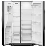 Whirlpool WRSC5536RB Side by Side Refrigerator, 36 inch Width, Counter Depth, Ice Dispenser (Thru Door), Water Dispenser (Exterior), 21 cu. ft. Capacity, Black colour