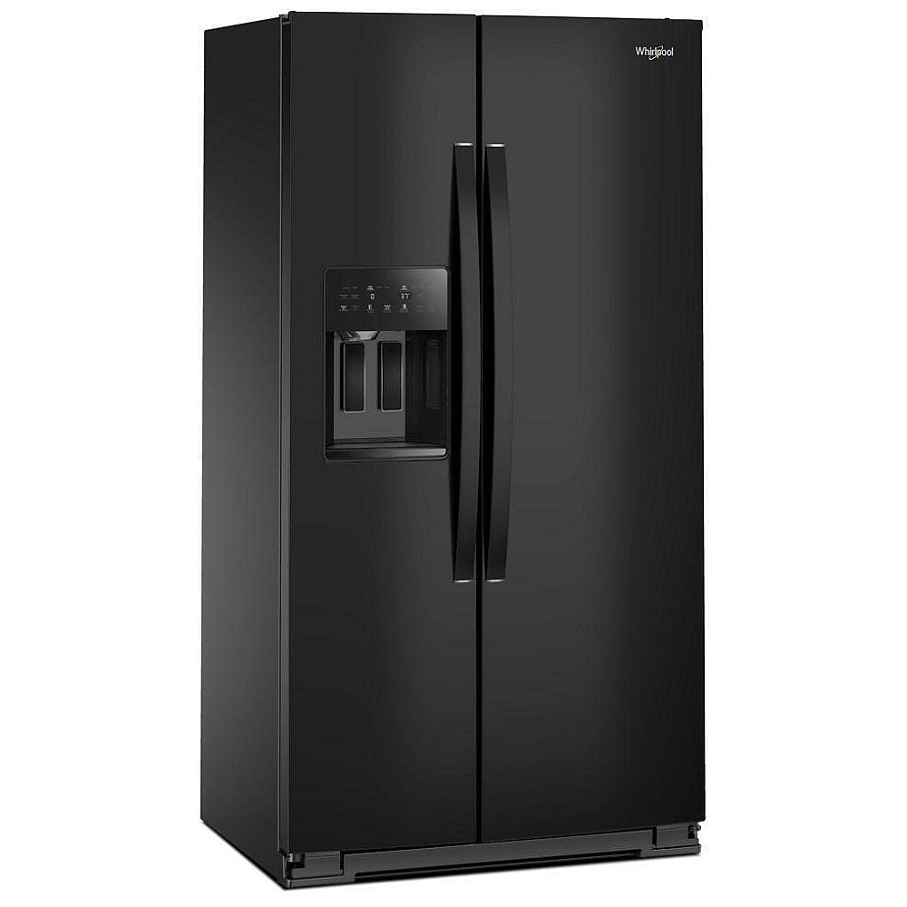 Whirlpool WRSC5536RB Side by Side Refrigerator, 36 inch Width, Counter Depth, Ice Dispenser, 21 cu. ft. Capacity, Black Colour