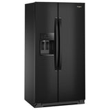Whirlpool WRSC5536RB Side by Side Refrigerator, 36 inch Width, Counter Depth, Ice Dispenser (Thru Door), Water Dispenser (Exterior), 21 cu. ft. Capacity, Black colour