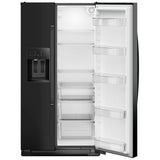 Whirlpool WRSC5536RB Side by Side Refrigerator, 36 inch Width, Counter Depth, Ice Dispenser (Thru Door), Water Dispenser (Exterior), 21 cu. ft. Capacity, Black colour