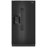 Whirlpool WRSC5536RB Side by Side Refrigerator, 36 inch Width, Counter Depth, Ice Dispenser (Thru Door), Water Dispenser (Exterior), 21 cu. ft. Capacity, Black colour