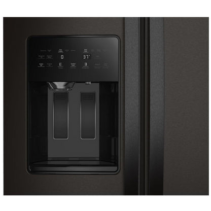Whirlpool WRSC5536RV Side by Side Refrigerator, 36 inch Width, Counter Depth, Ice Dispenser (Thru Door), Water Dispenser (Exterior), 21 cu. ft. Capacity, Black Stainless colour