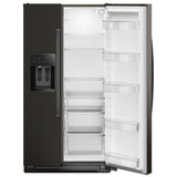 Whirlpool WRSC5536RV Side by Side Refrigerator, 36 inch Width, Counter Depth, Ice Dispenser (Thru Door), Water Dispenser (Exterior), 21 cu. ft. Capacity, Black Stainless colour