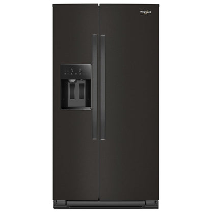 Whirlpool WRSC5536RV Side by Side Refrigerator, 36 inch Width, Counter Depth, Ice Dispenser (Thru Door), Water Dispenser (Exterior), 21 cu. ft. Capacity, Black Stainless colour