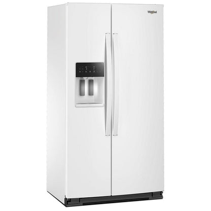 Whirlpool WRSC5536RW Side by Side Refrigerator, 36 inch Width, Counter Depth, Ice Dispenser, Water Dispenser, 21 cu. ft. Capacity, White colour