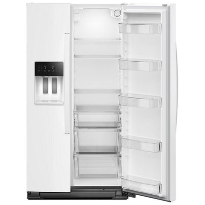 Whirlpool WRSC5536RW Side by Side Refrigerator, 36 inch Width, Counter Depth, Ice Dispenser, Water Dispenser, 21 cu. ft. Capacity, White colour