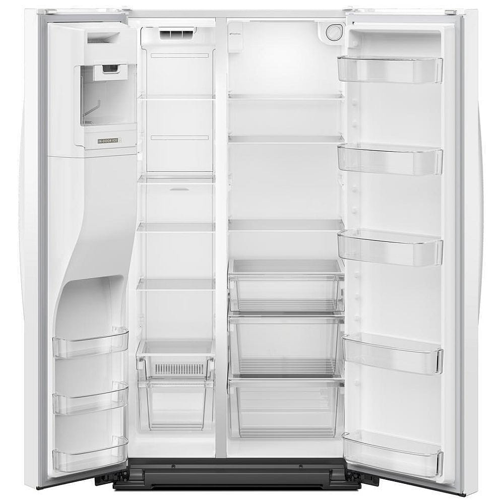 Whirlpool WRSC5536RW Side by Side Refrigerator, 36 inch Width, Counter Depth, Ice Dispenser, Water Dispenser, 21 cu. ft. Capacity, White colour