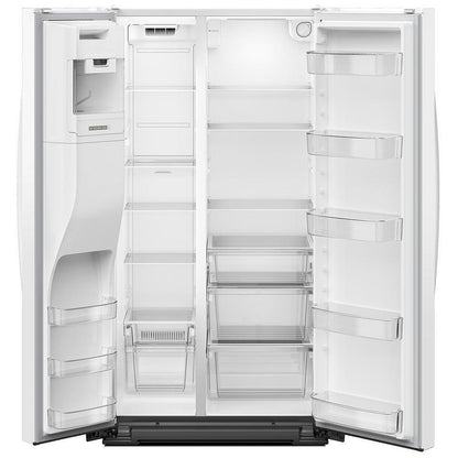 Whirlpool WRSC5536RW Side by Side Refrigerator, 36 inch Width, Counter Depth, Ice Dispenser, Water Dispenser, 21 cu. ft. Capacity, White colour