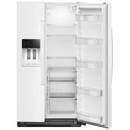 Whirlpool WRSC5536RW Side by Side Refrigerator, 36 inch Width, Counter Depth, Ice Dispenser, Water Dispenser, 21 cu. ft. Capacity, White colour