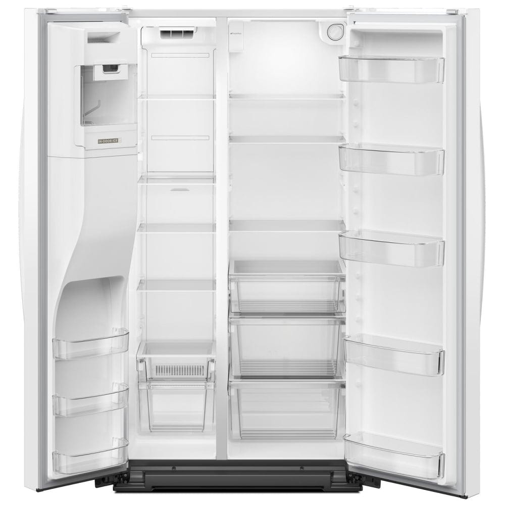 Whirlpool WRSC5536RW Side by Side Refrigerator, 36 inch Width, Counter Depth, Ice Dispenser, Water Dispenser, 21 cu. ft. Capacity, White colour